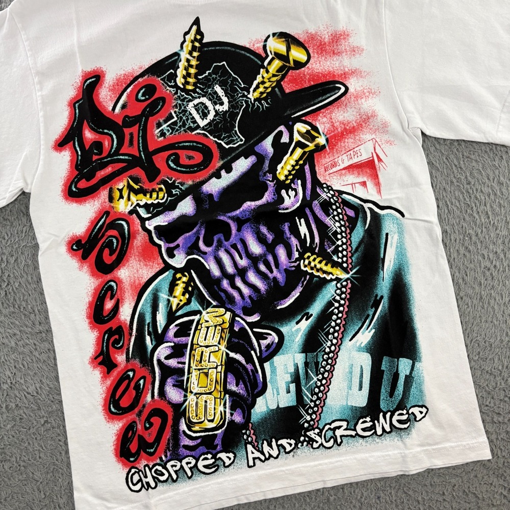 Warren‎ Lotas DJ SCREW T-Shirt size Small Chopped and Screwed Houston Texas Rap
